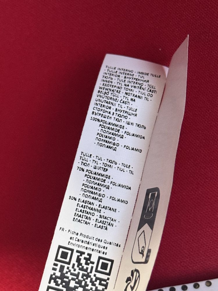 Sutien nou Tezenis, mărimea 85C – Model retro cu buline, push-up, roșu