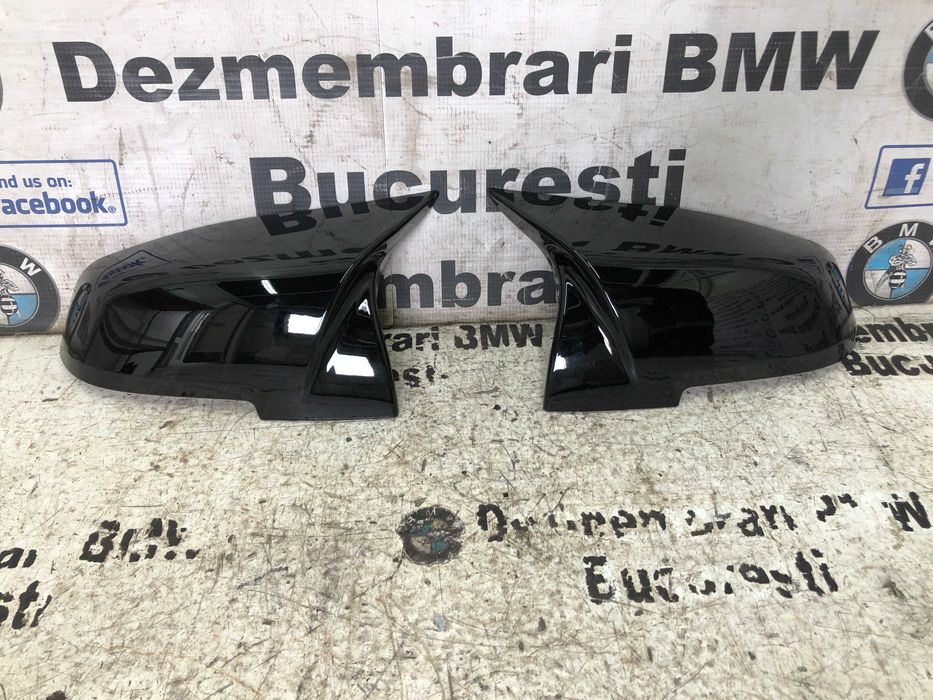 Capace oglinzi Batman negru lucios  NOI BMW F20 F30 F32 F36 X1 E84