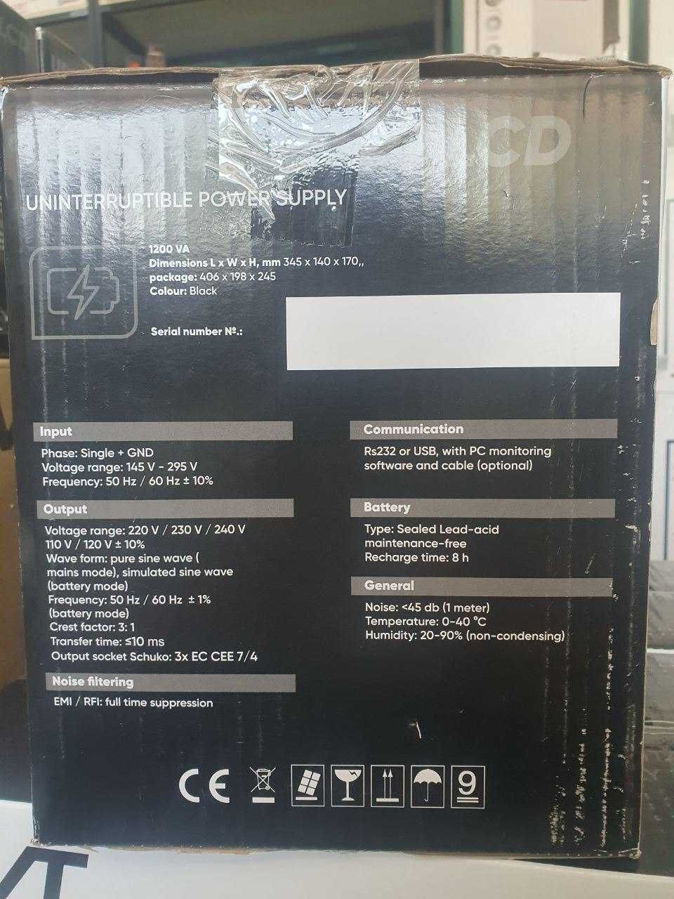Источник бесперебойного питания UPS AVT SMART 1200 LCD AVR