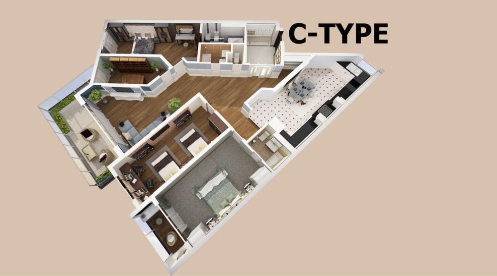 Продается Квартира Жк Сеул мун без ремонта, коробка с видом