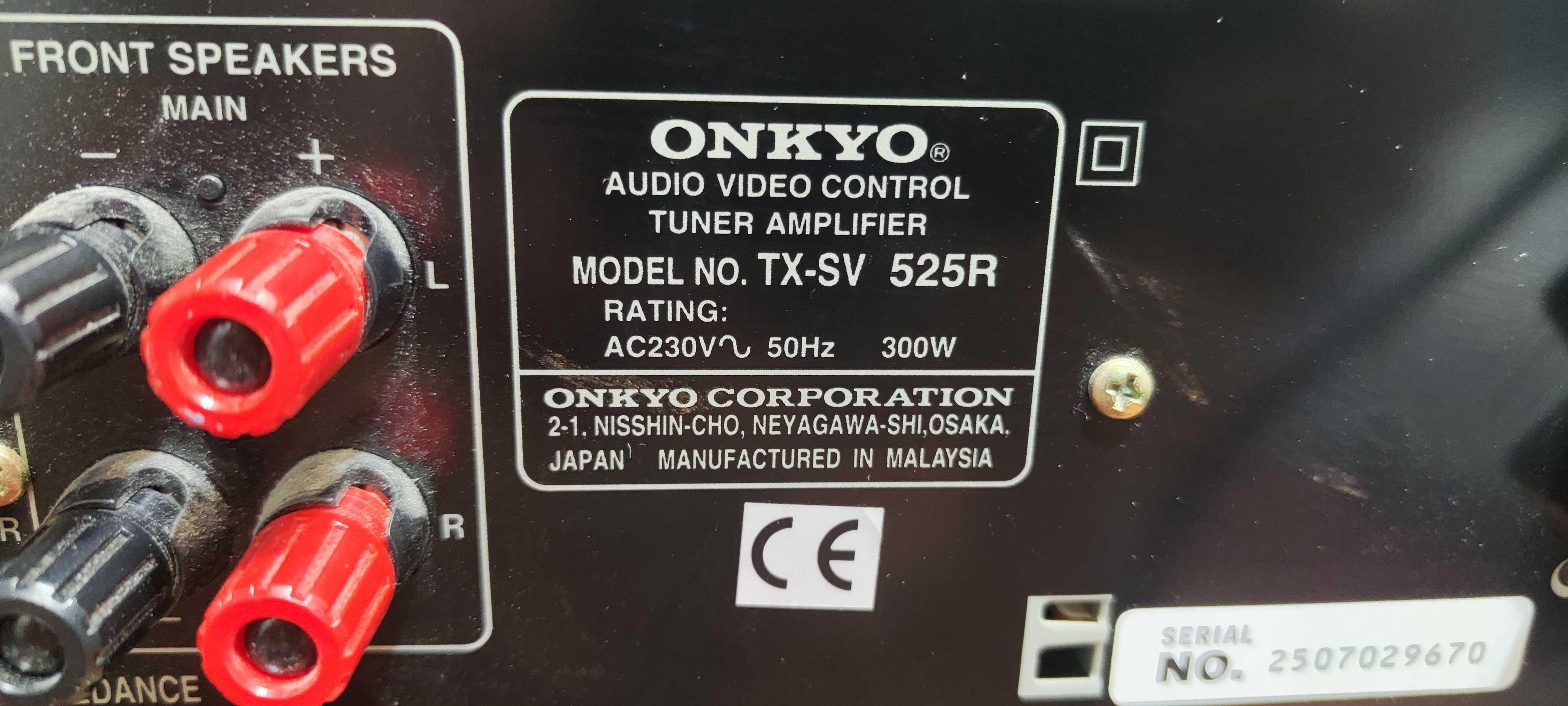 Amplificator Audio Onkyo TX-SV525R Statie Audio Amplituner Doar Stereo