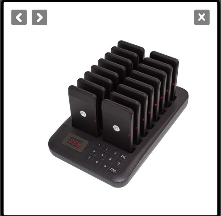 Sistem pager pentru restaurante cu 16 dispozitive