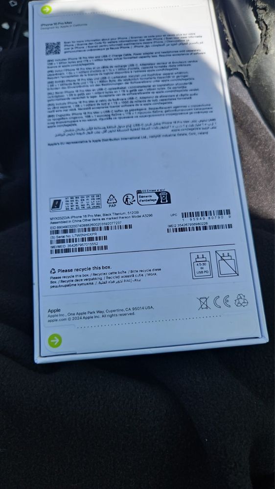 Vand/schimb iphone 16 pro max sigilat