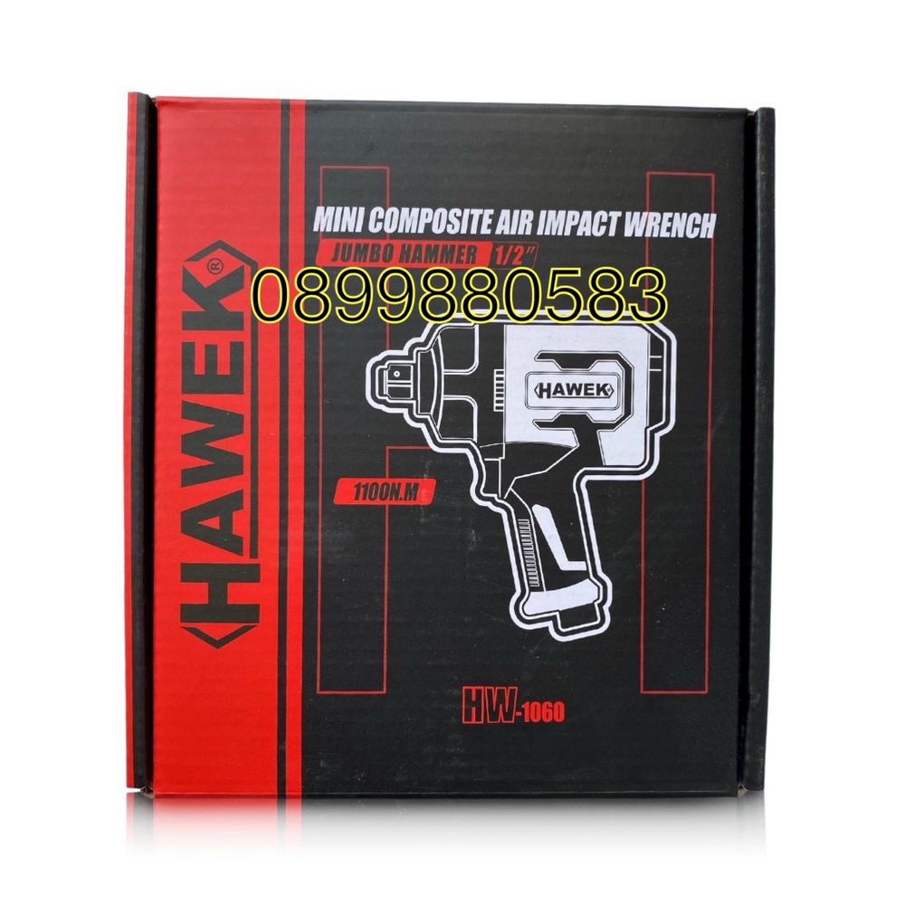 Пневматичен ударен мини гайковерт HAWEK , 1/2'' , 1100Nm - HW-1060