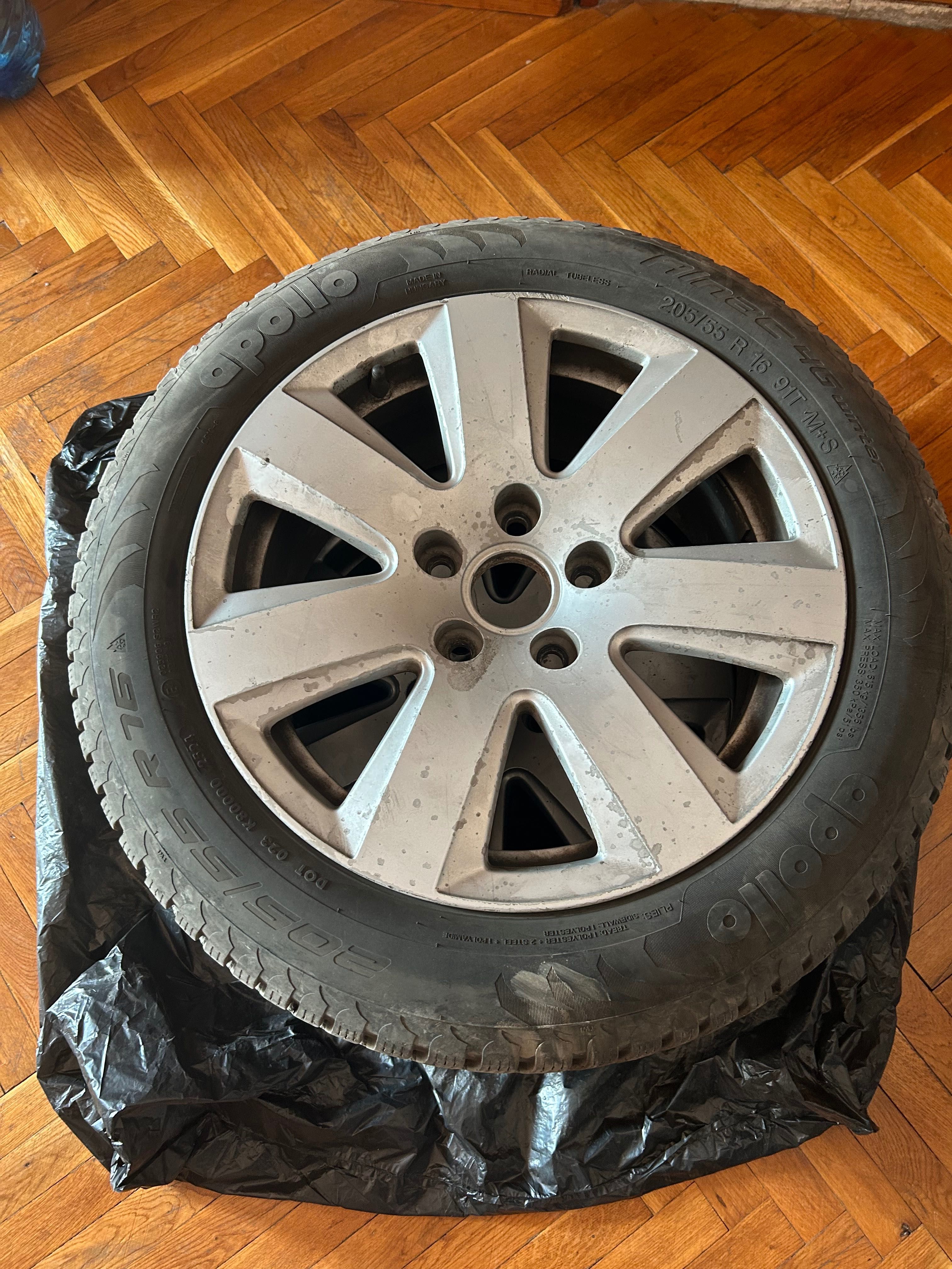 4x джанти r16 5x112 7,5j et45 със зимни гуми Apollo Alnac 4g дот 2024