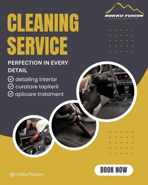 Curatare tapiterii si detailing auto