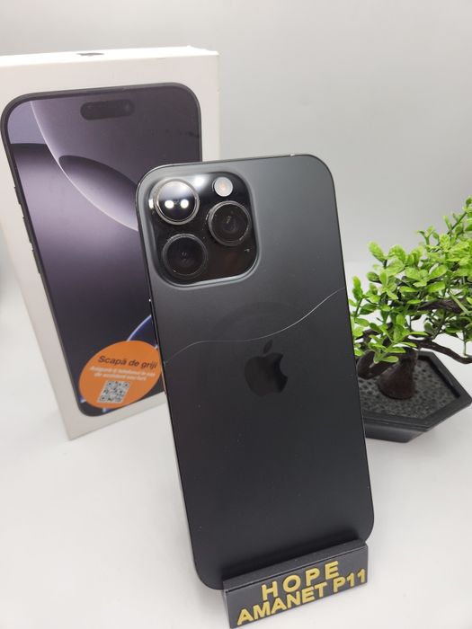 Hope Amanet P11-Iphone 16 Pro Max/256gb/Bat 100%/Capac fisurat