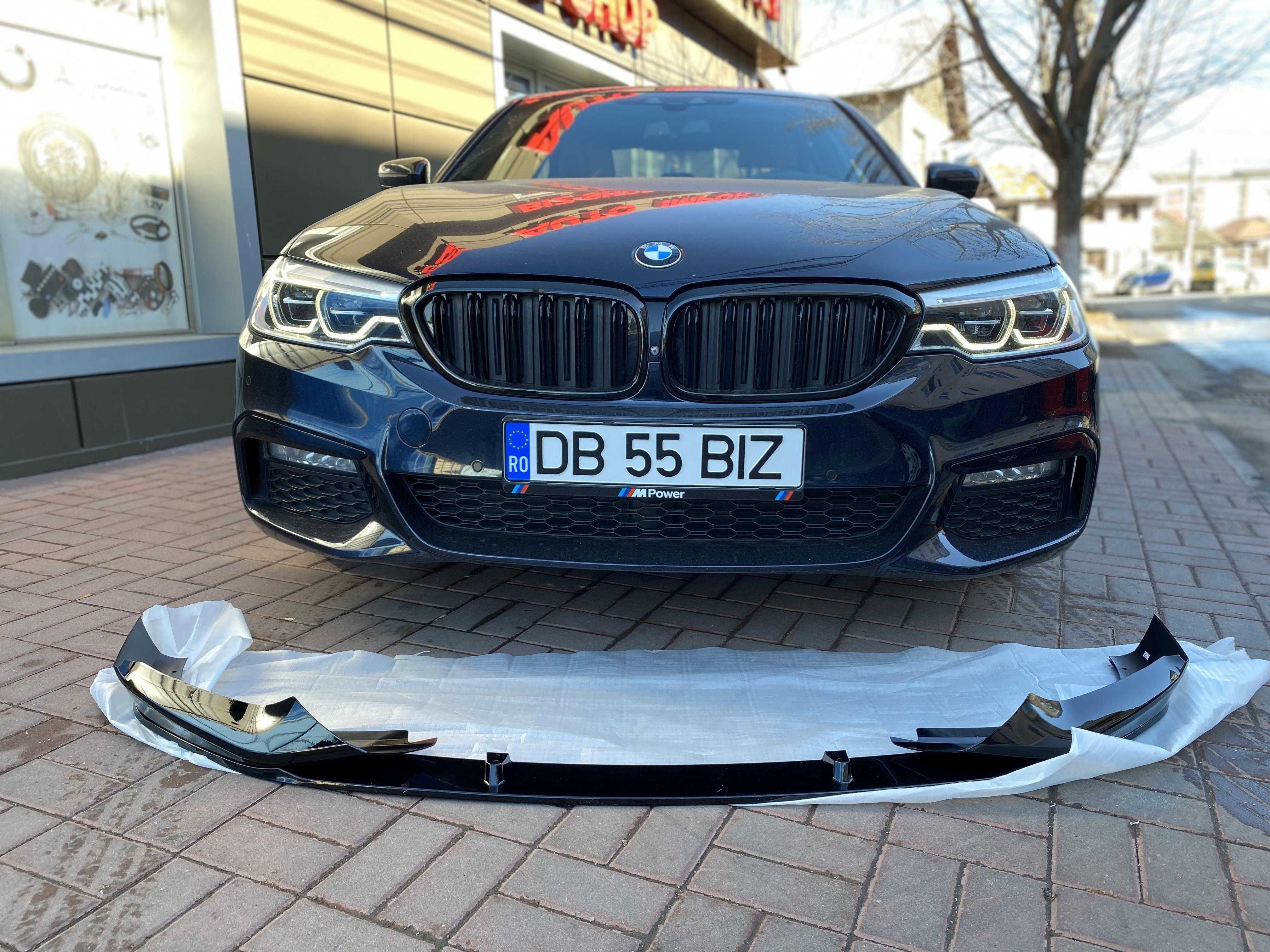 Lip Prelungire Bara Fata BMW 5er G30 G38 (16+) Negru Lucios