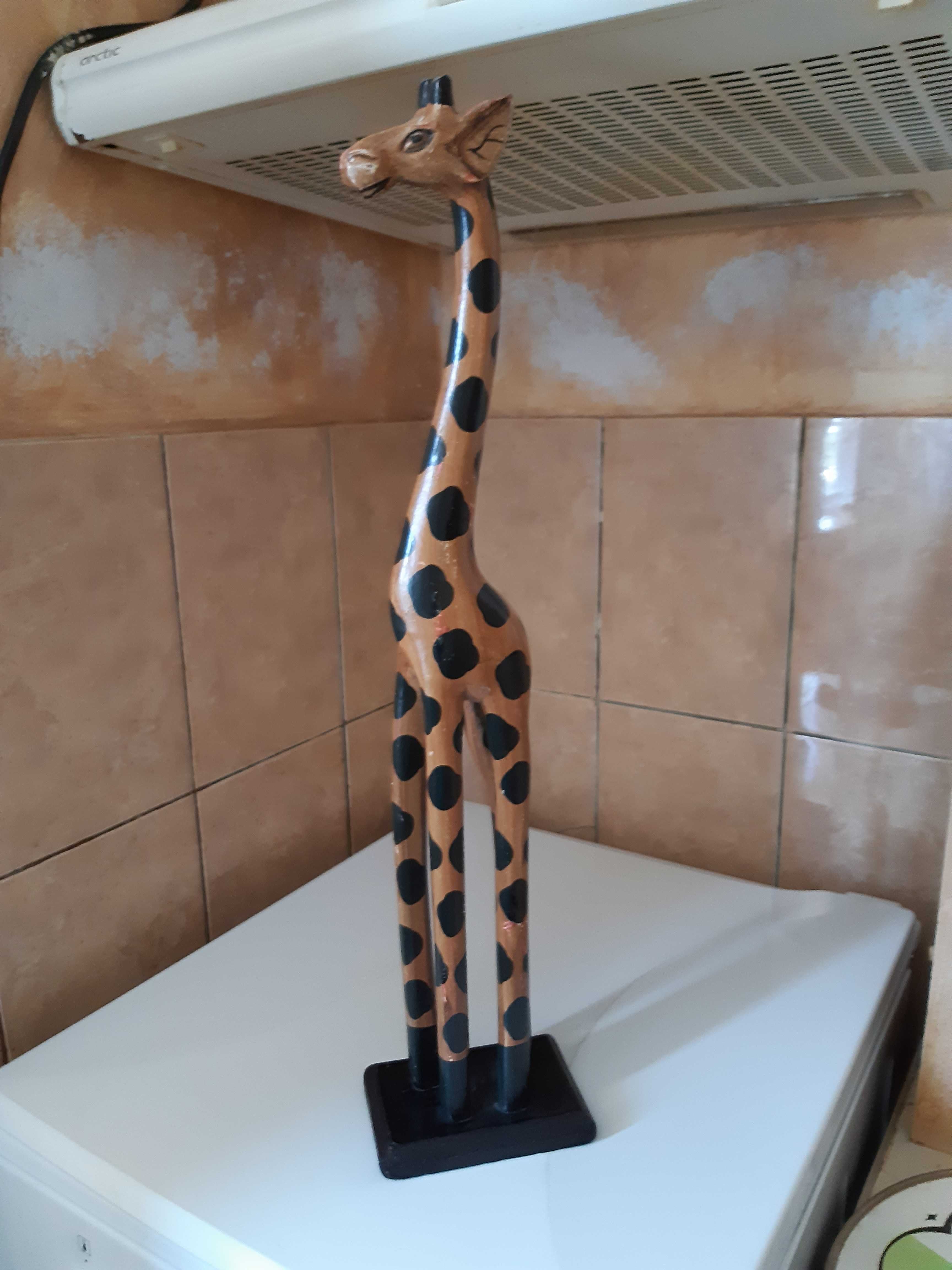 Statueta Girafa din lemn, inaltime 58cm