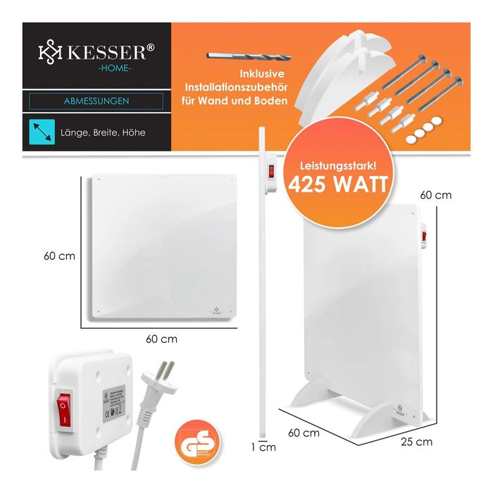 Инфрачервен керамичен нагревател KESSER: е-но ефективен и екологичен