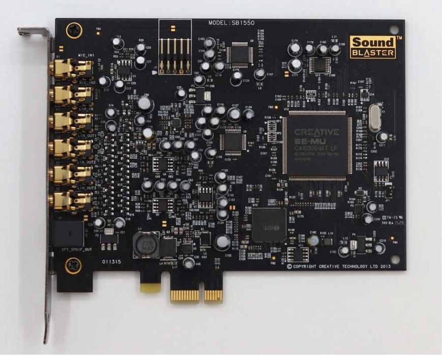 Звуковая карта Creative SB1550 Sound Blaster Audigy RX 7.1 PCIe x1