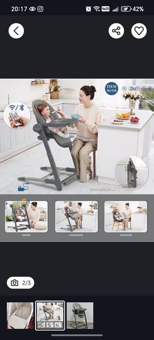 Bolalar ovqatlanish stuli