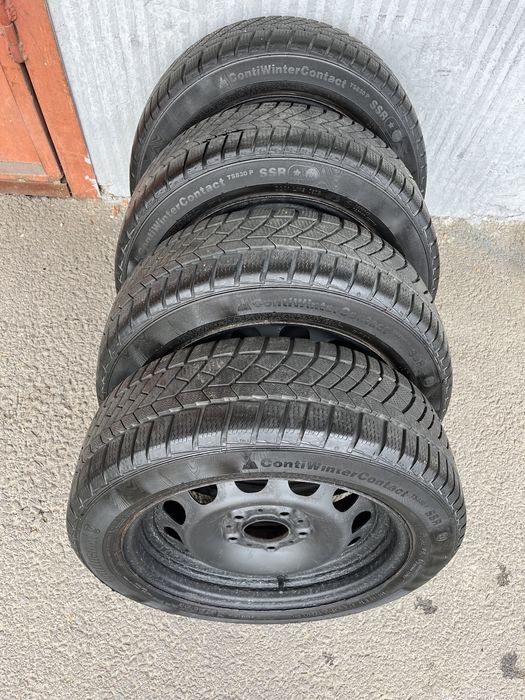 Jante 5x120mm, anvelope iarna 195/55 R16, BMW seria 1, E87 E81 F20 E46