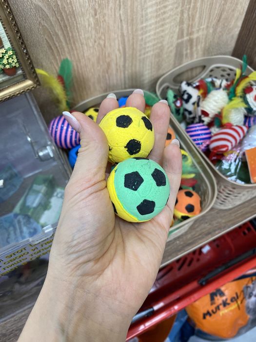 Игрушки, мячики - попрыгунчики, поролоновые для кошек!