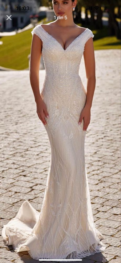 Rochie de mireasa cu corset sirena/printesa 2 in 1