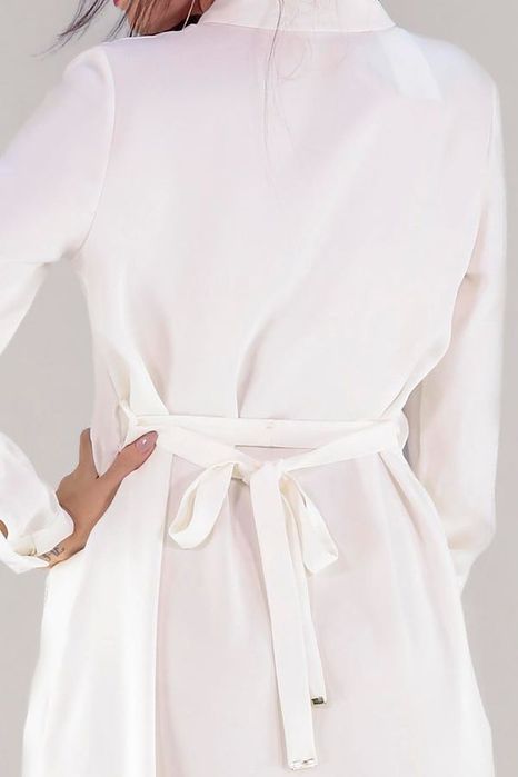 Rochie tip cămașă Massimo Dutti albă