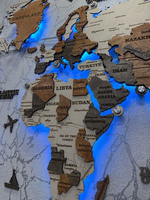 3D Dunyo xaritalari - 3Д Карта мира