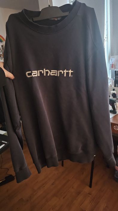 Carhartt work in progress sweatshirt in stare buna negru albatrui XL