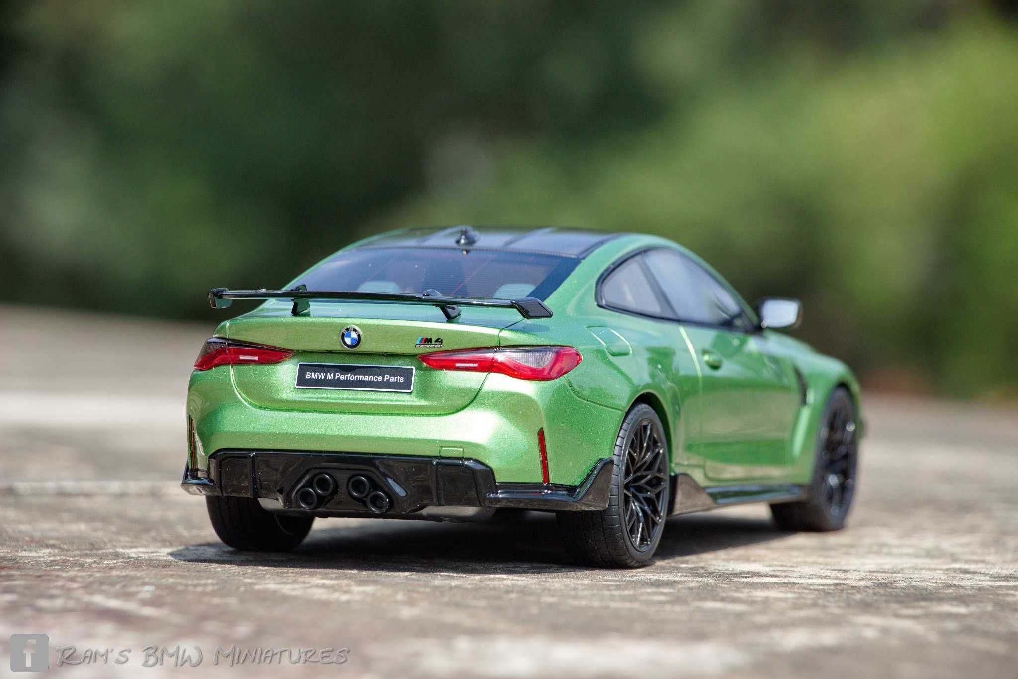 Vand macheta BMW G82 M4 Competition M Java Green - GT Spirit / 1:18