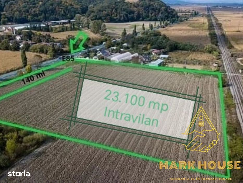Teren intravilan de vânzare, Răcăciuni, Bacău 23.100 mp, 140 ml la E85