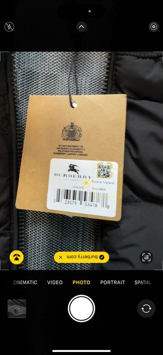 Burberry-Чисто ново автентично мъжко зимно яке от ХЛ