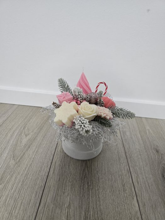 Aranjamente Crăciun din ceară de soia