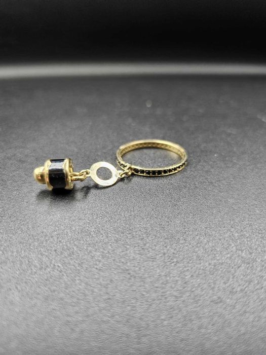 Hope Amanet P5-Inel de aur cu pietre pentru barbati 14K-3.61 Gr