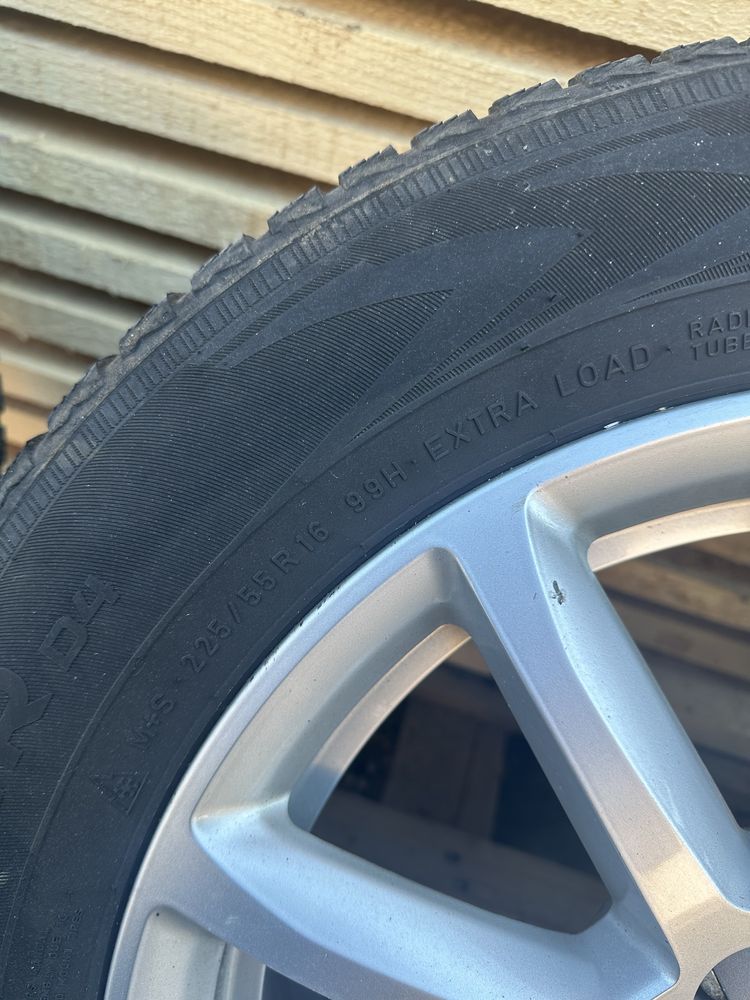 Jante r16 audi cu anvelope 225/55 Stare foarte buna