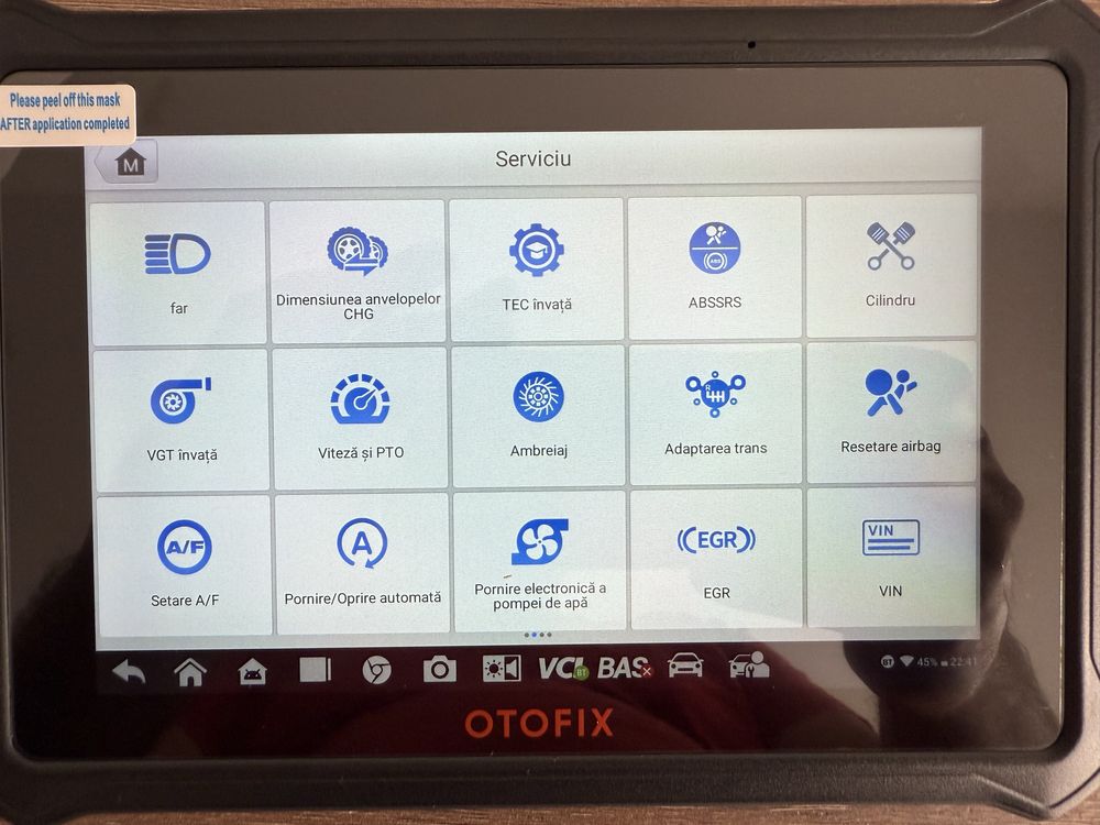 Tester/Diagnoza Autel-Otofix-D1-lite in limba Romana cu 2 ani update