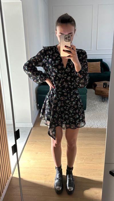 Rochie Zara, florală, mărimea XS