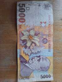 Vand bancnota 5000 lei vechi(1998)