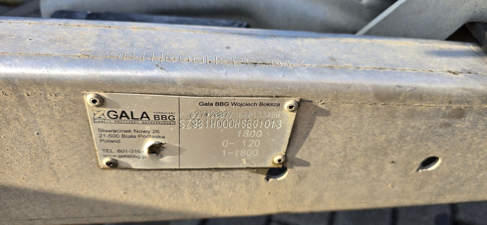 Trailer, platforma auto 1 ax, o axa, 1800 kg