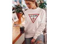 Високо качество! Дамска блуза с дълъг ръкав Суичър GUESS принт