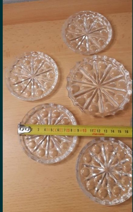 Set farfuriuțe (costere) cristal - W. Germany