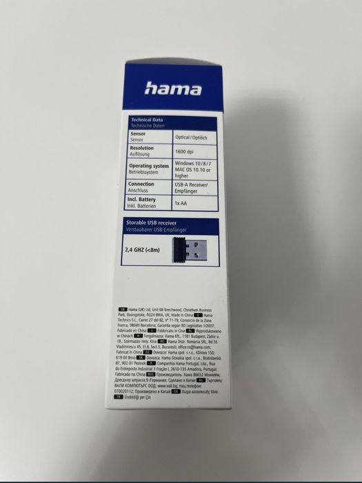 Mouse HAMA AMW-200 Optic Wireless Negru Nou Sigilat