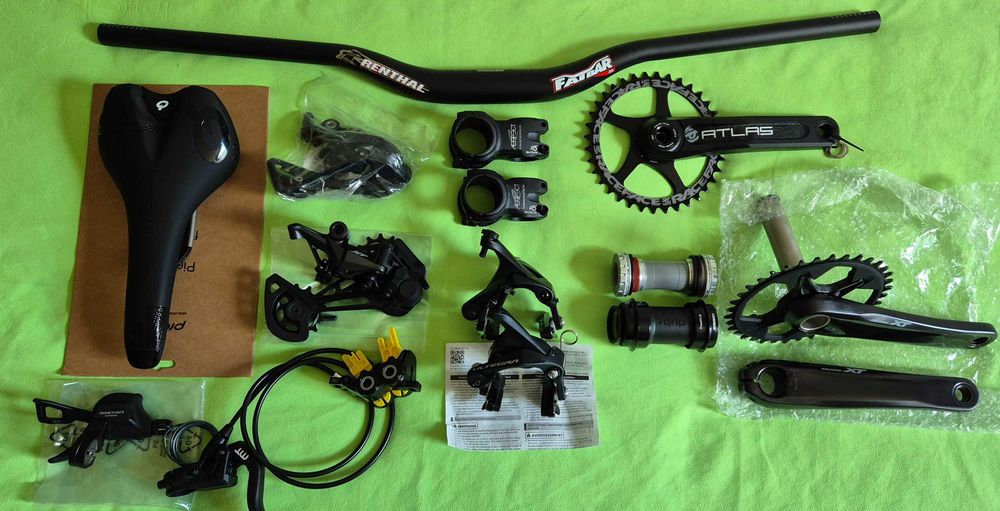 Нови Shimano, Sram, Ultegra, Prologo, Race face, RENTHAL FATBAR