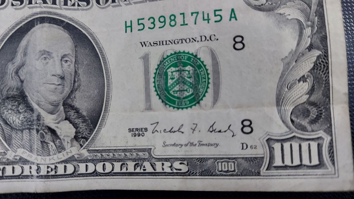 Банкнота от 100$,1990година