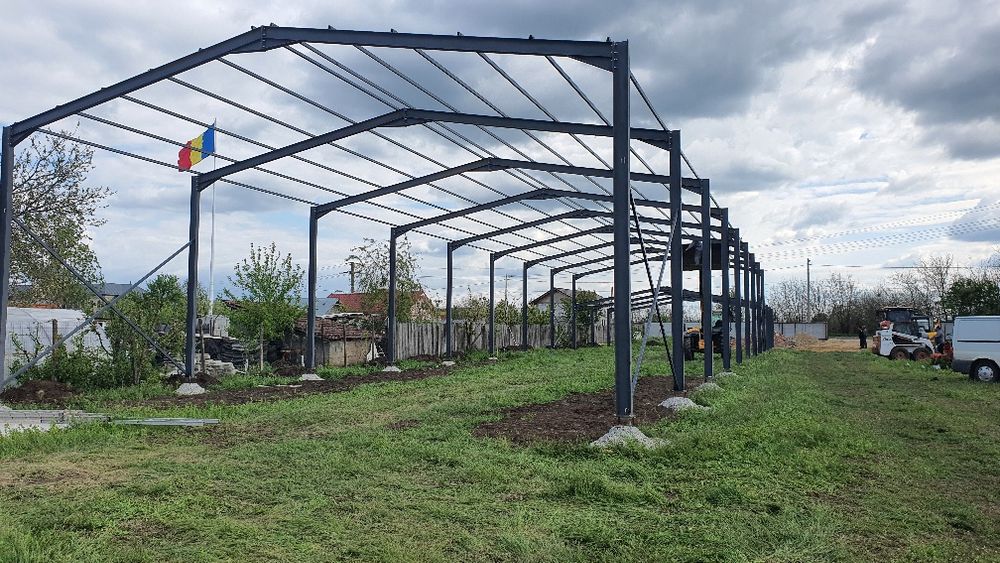 Hala 12x50m schelet complet cu montaj la super pret vand hala completa