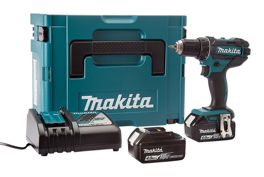 Винтоверт-бормашина Makita DDF482RMJ, 2 x 4.0 Ah батерии. зарядно,