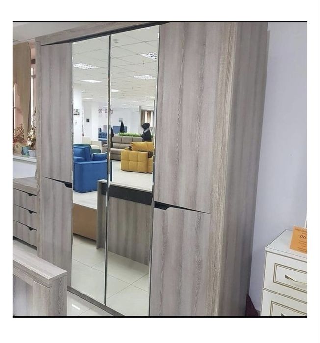 Новый шкаф СлонимМебель Гарда, серый