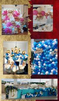 Arcade baloane/aranjamente florale/decor pentru nunti si botezuri