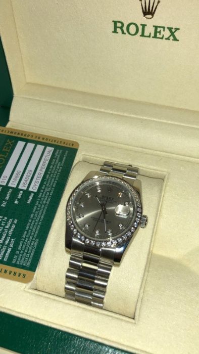 Rolex Date Just 36 White Dial