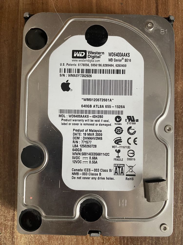 Жёсткий диск 3.5 sata 500 / 600 / 1000 gb