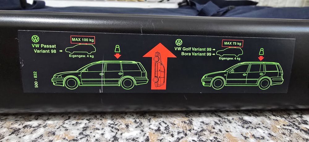Bare transversale VW Bora,Passat,Golf4 Variant