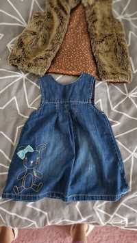 Set rochiță 12-18și jeans 6-9uni