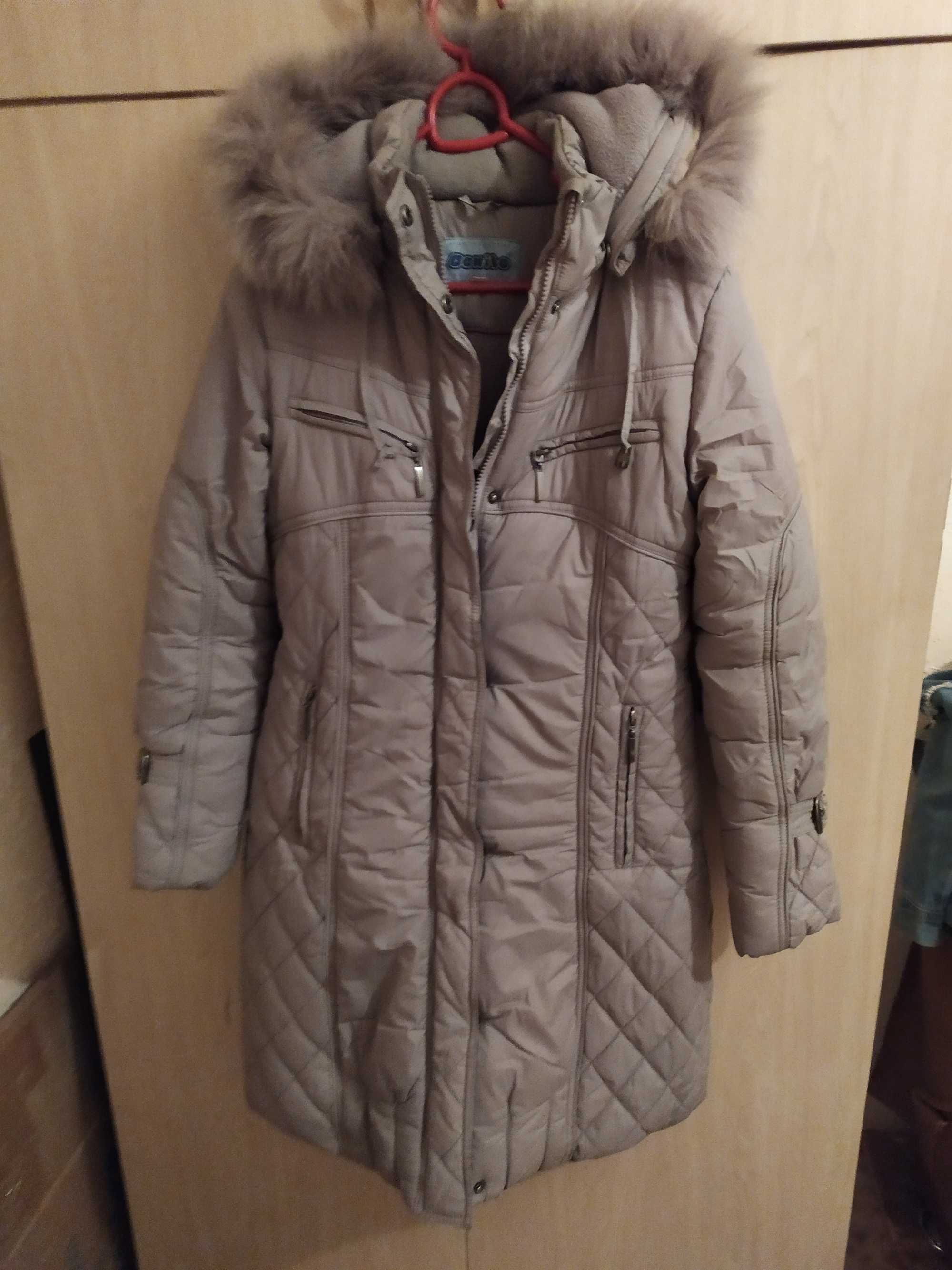 Пальто для девочки б/у, зимнее