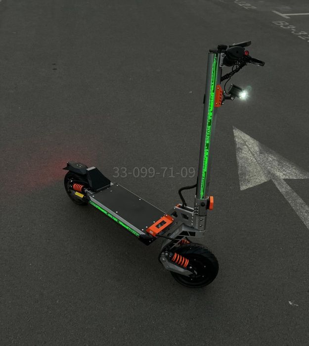 Элетросамокат MINI TANK dual motor 2400w, 60V, скорость до 75 км/ч,