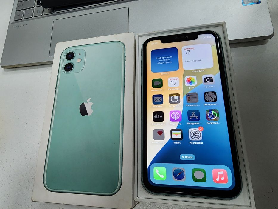 Iphone 11 Green LL/A 128GB Tinuu Karobka Dak bor bat 71%