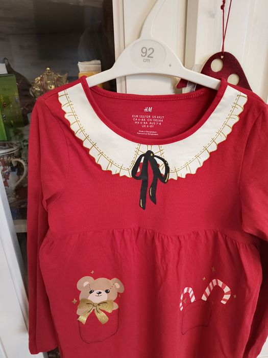 Rochiță tematica Crăciun H&M mărime 122/128