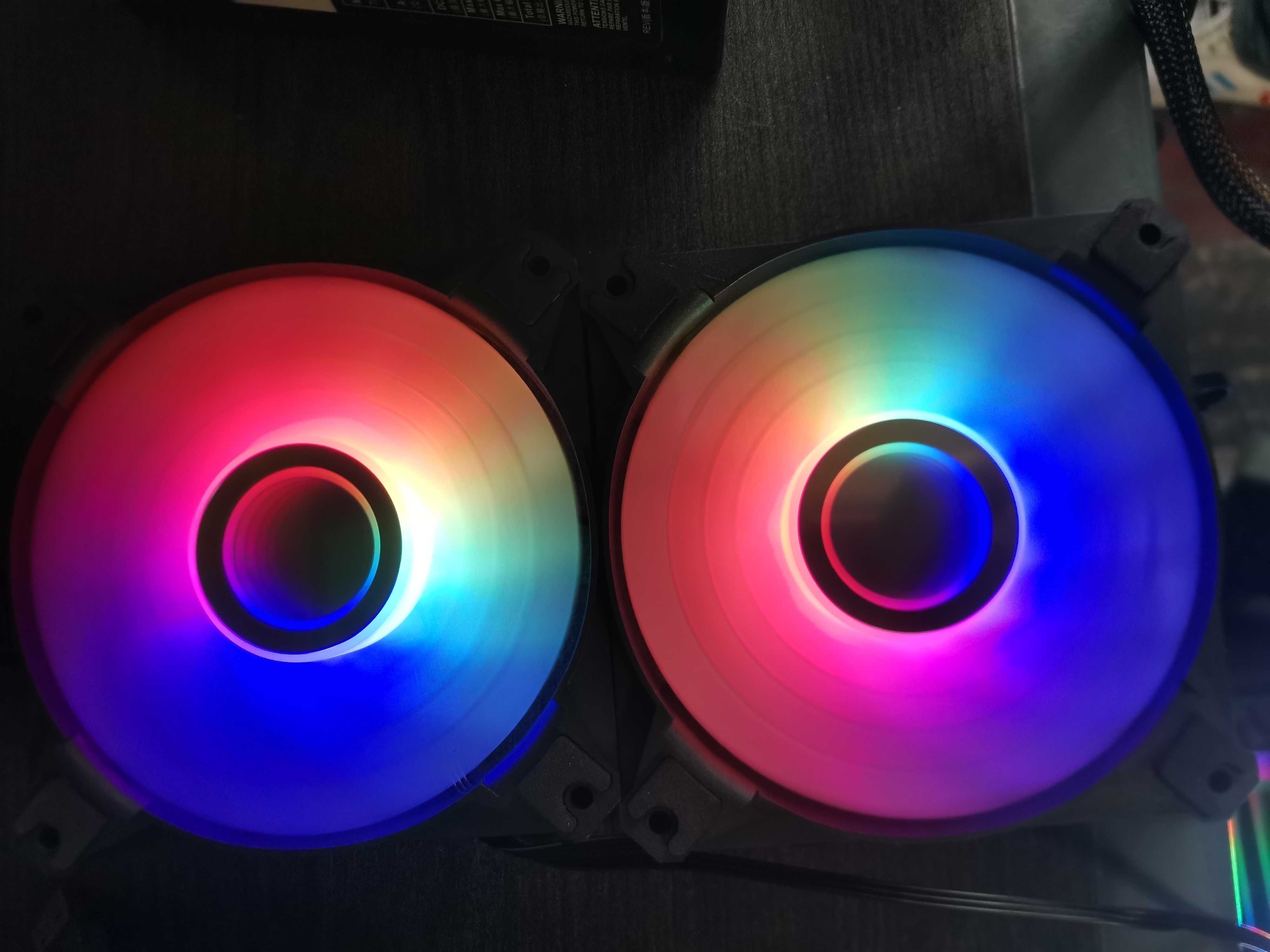 2 X Cooler Ventilator Darkflash INF8 ARGB 120mm.